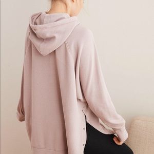 aerie side snap hoodie